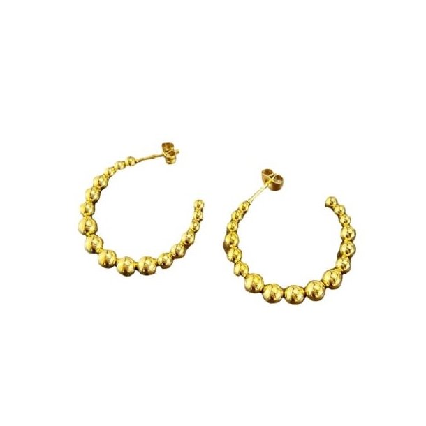 Bead Hoop Earrings